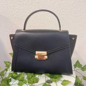 MICHAEL KORS Whitney Medium Leather Satchel- Acorn 30T8GXIS2L